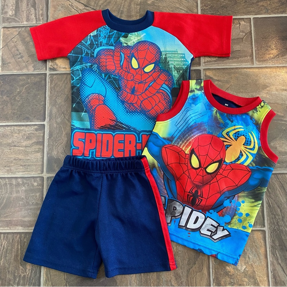 Spider-Man Marvel Set | 4T TShirt, Tank, Shorts